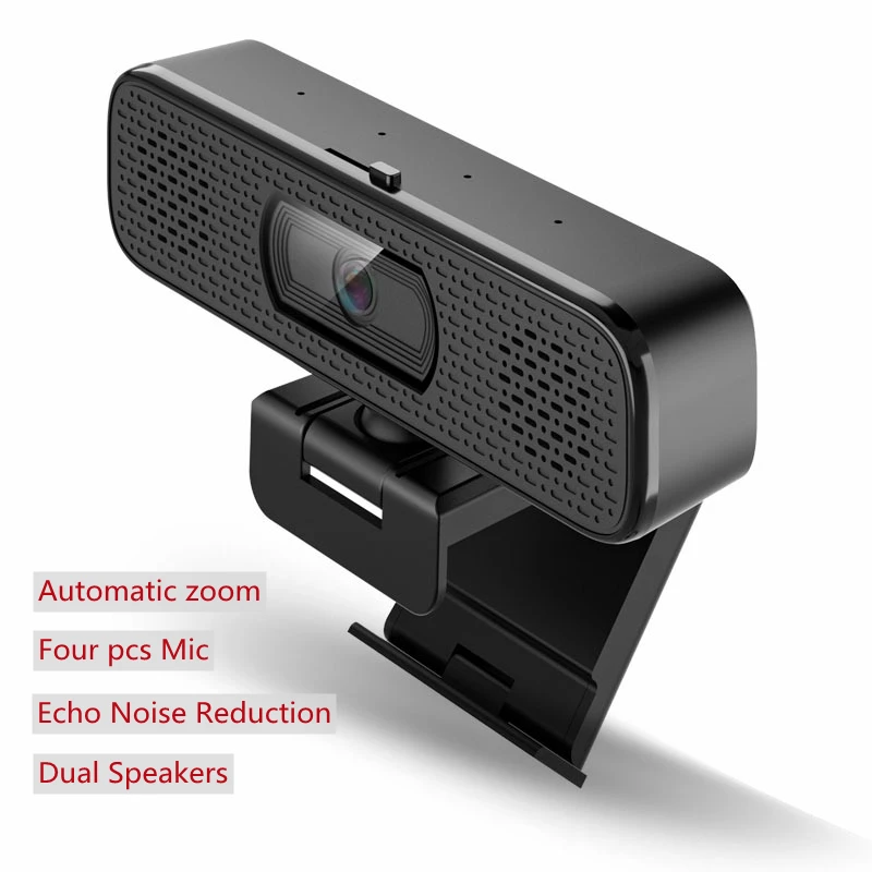 4K 8MP Ultra HD Webcam Sensor Computer Laptop 1080P Web Cameras Built-in Mic & Speaker for Online Classe Meeting Live Stream
