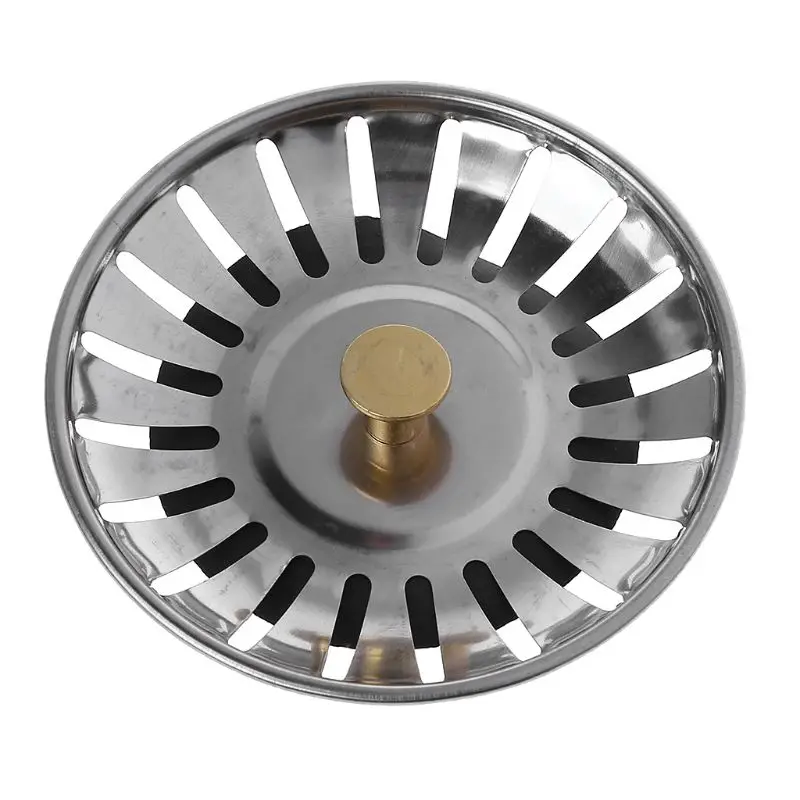 Kitchen Sink Drain Filter Kitchen Waste Stainless Steel Sink Strainer Plug Drain Filter Stopper Basket Dra