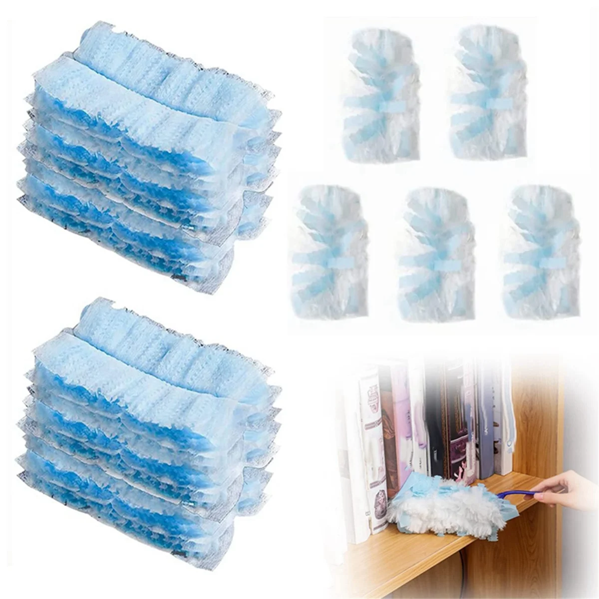 30 Pieces Duster Refills Disposable Duster Refills Compatible for Swiffer Duster