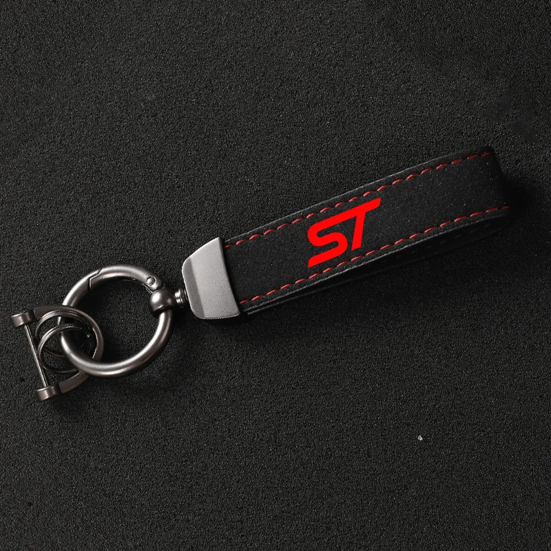 Leather Key Ford Focus St Keychain Car Suede Keychain Sport Car