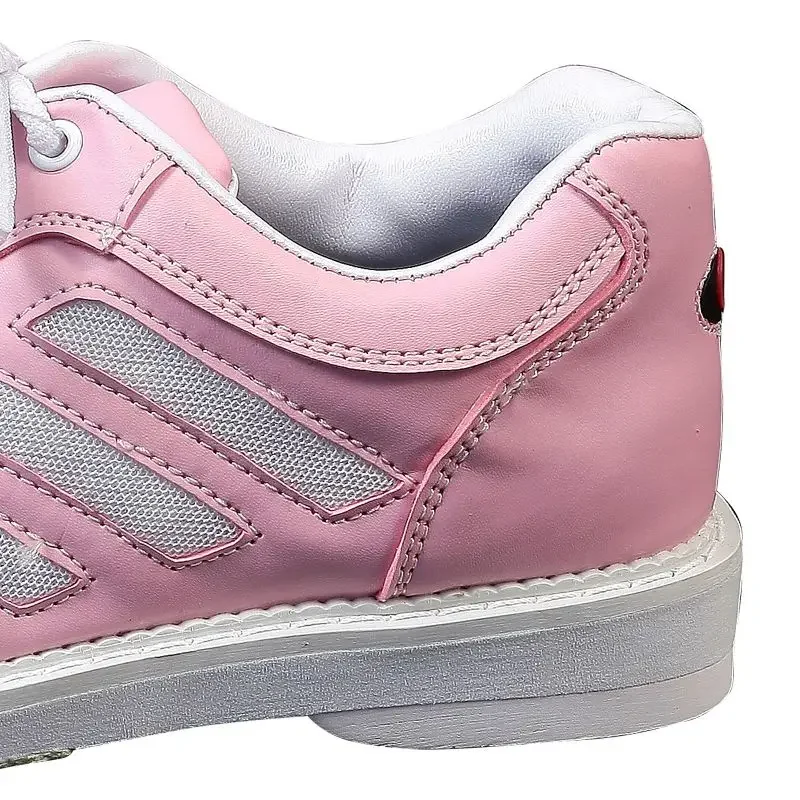 Women's Breathable Bowling Shoes Professional Skidproof Sole Bowling Sneakers Ladies Lace-up PU Leather Training Trainers 35-40