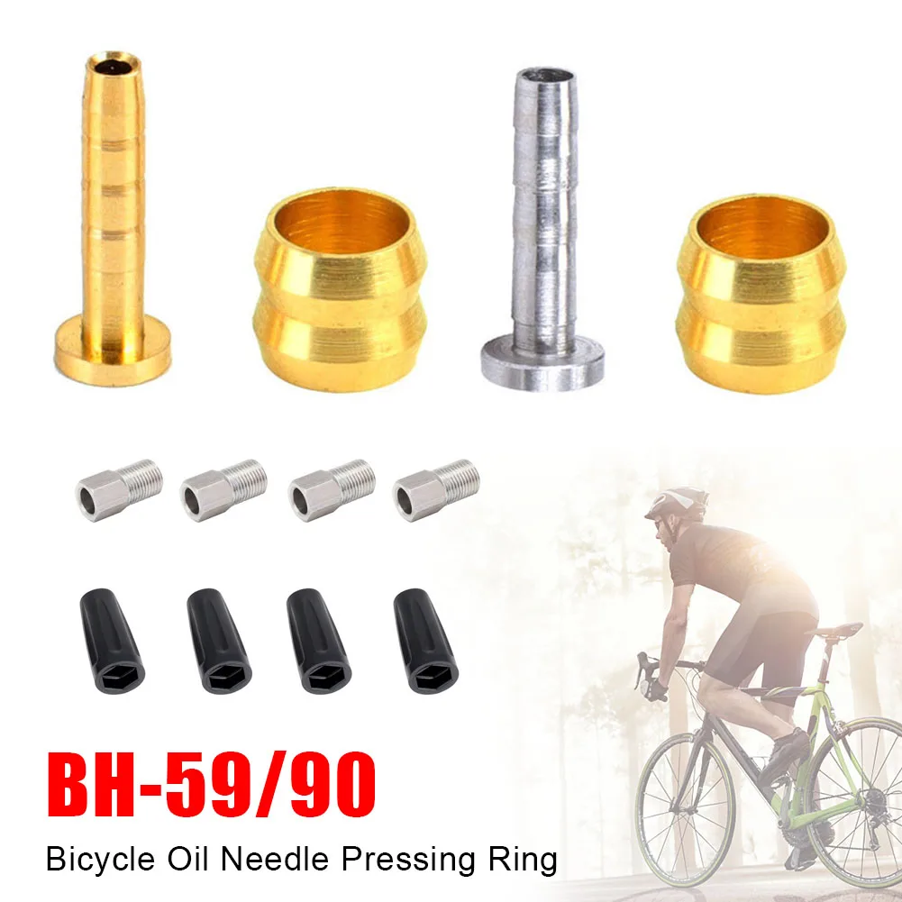 BicycleOilNeedlePressingRingBikeHydraulicDiscHosePipeOliveConnectHeadTBrake