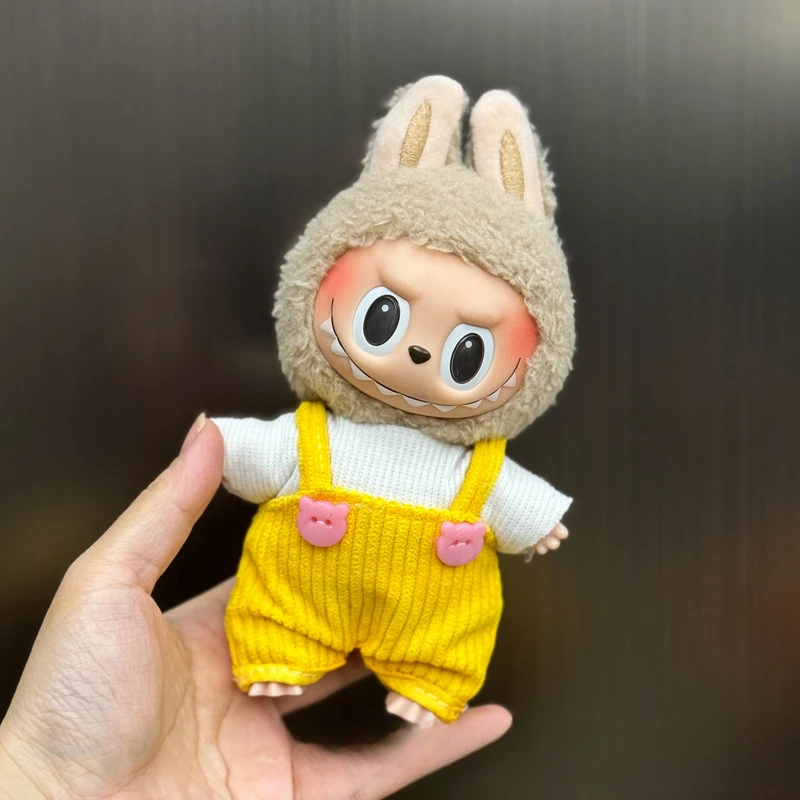 Labubu ぬいぐるみ 17cm プードル風 17 センチメートルミニぬいぐるみ人形の服衣装アクセサリー