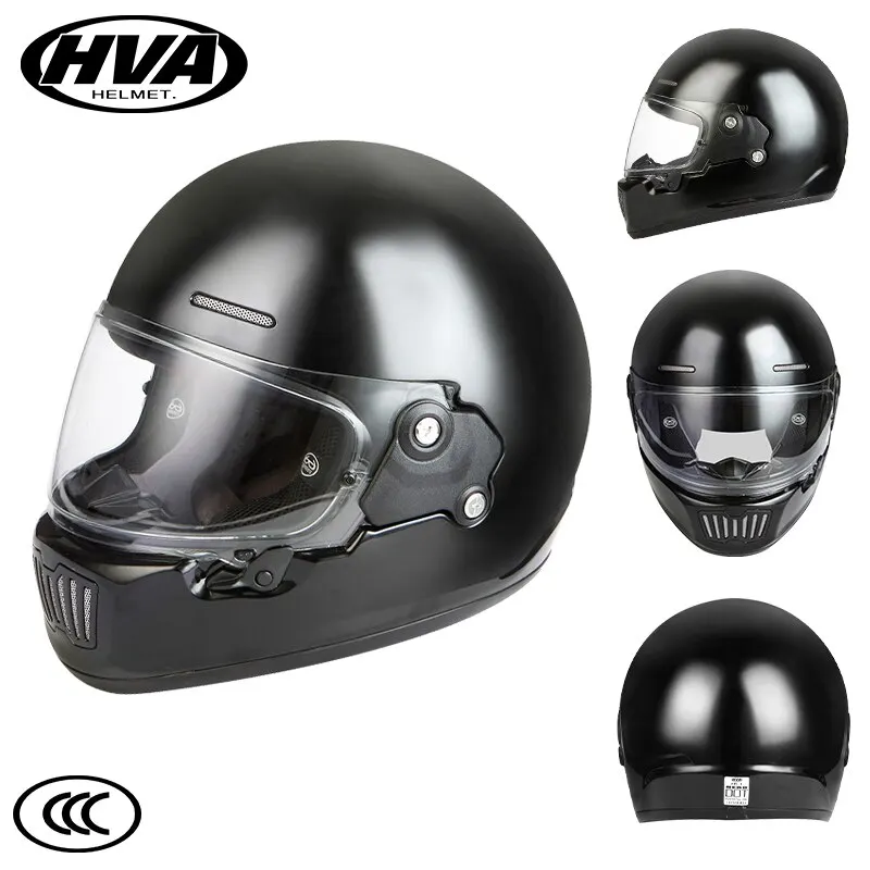 thumbnail image 1 of Casco retro para motocicleta, casco integral para hombre y mujer, para las cuatro estaciones, con personalidad universal, para motocicleta Harley Cruise, certificación DOT, 1 of 5