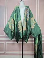 Élégant Floral D'été Sexy Dame Plage Bikini Mini Kimonos Grande Taille Femmes Africaines Maillots De Bain De Mode Cardigans Lâches Vêtements 2