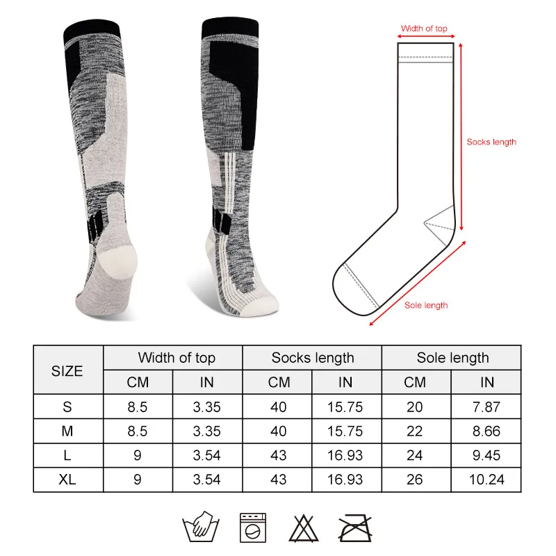 DAY WOLF Merino Wool Ski Socks High Quality Professional Men/Women
