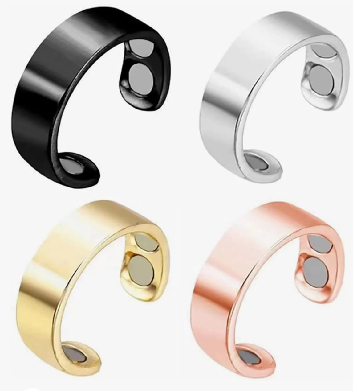 Pure Copper Ring 99.99% Pure Copper Magnetic Rings 4pcs Magnets Classic Adjustable Ring Anillo magnetico terapeutico ring set gold color rings couples rings stainless steel ring tibetan silver rings signet ring finger watch ring finger ring gold color ring chain ring half face ring amethyst zirconia ring silver ring opening ring fidget spinner ring sparkling heart ring tungsten ring adjustable rings zircon crystal ring wedding rings moissanite diamond ring color change ring wedding ring ceramic ring animal ring