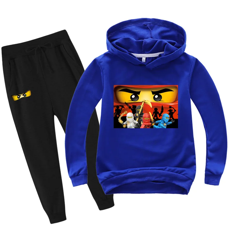 thumbnail image 1 of Conjuntos de ropa para niños de 2 a 14 años, primavera y otoño, ropa para niños, sudaderas con capucha y pantalones, conjunto de 2 piezas, chándal, prendas de vestir exteriores de anime, abrigo, 1 of 4