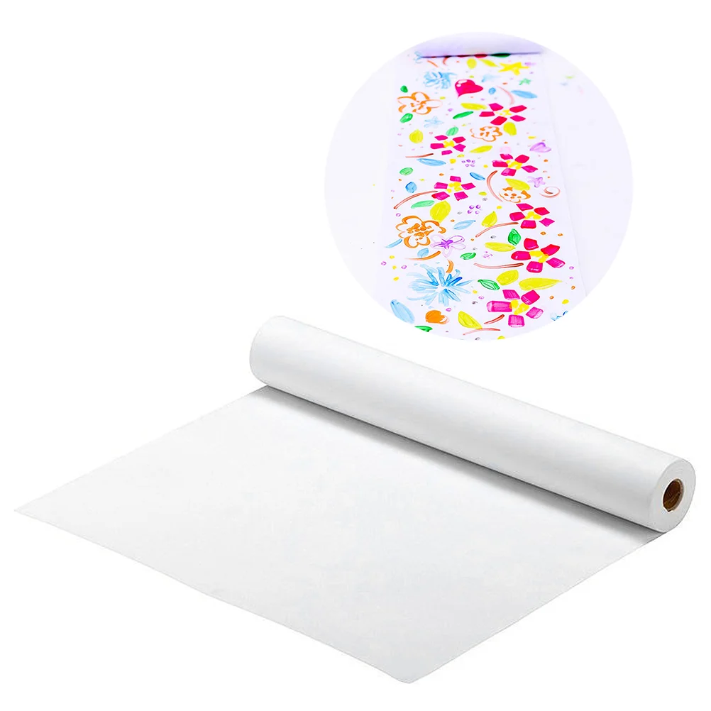 Drawing Paper Rolls Graffiti Art White Poster Paper White Easel Paper Roll  For Kids Craft Project - Sketchbooks - AliExpress