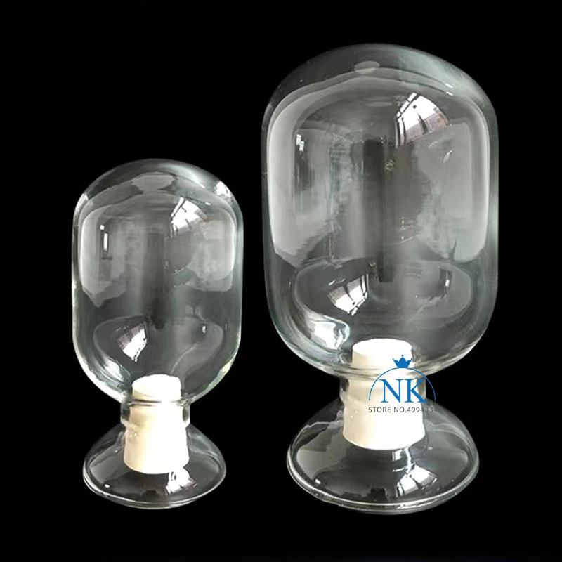 1pcs 125ml 250ml 500ml Lab Storage Sample Glass Bottle Exhibit Showing Round Flask with Rubber Stopper