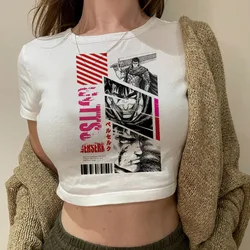 Berserk Grunge Coquette Crop Top - Y2K Aesthetic Summer Teens Fashion - S (36075)