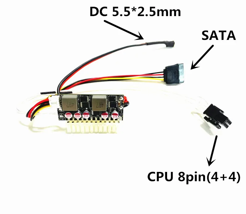 Atx-mini Itx dc para Atx Fonte de Alimentação do pc Bateria do Computador de Bordo Nitreto de Gálio 24v 250w 24v 13.525v Psu - Imagem 3