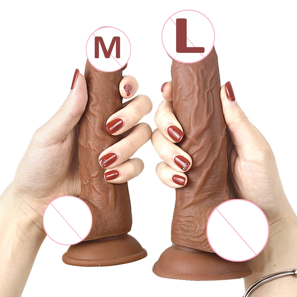 Sex Toys HWOK Skin Realistic Penis Super Huge Big Dildo Silicone Flexible With Suction Cup Artificial Penis Female Masturbator