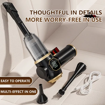 Feriales Akku Handstaubsauger 9000PA – Kabelloser Mini Staubsauger mit USB-Schnittstelle – Tragbarer Tischstaubsauger für Sofa, Home Office & Auto 2