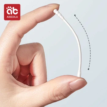 AIBEDILA Double Cotton Baby Swab Makeup Nose Ear Sticks Cleaning Lint Free 600PCS Cotton Spiral Ear Care Buds Swabs Care Tools 4
