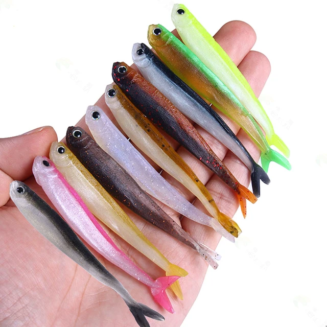 10pcs 8.5cm 2.6g Soft Lures Silicone Bait Goods For Fishing Sea