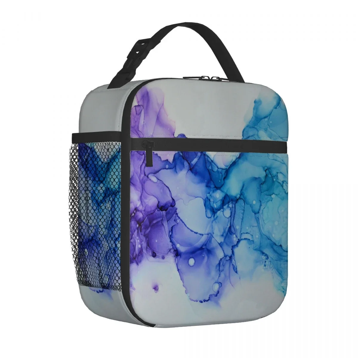 

ink painting marble Portable Aluminum Foil Thickened Insulated Office Lunch Bag Waterproof Lunchs Bags Tote Bags