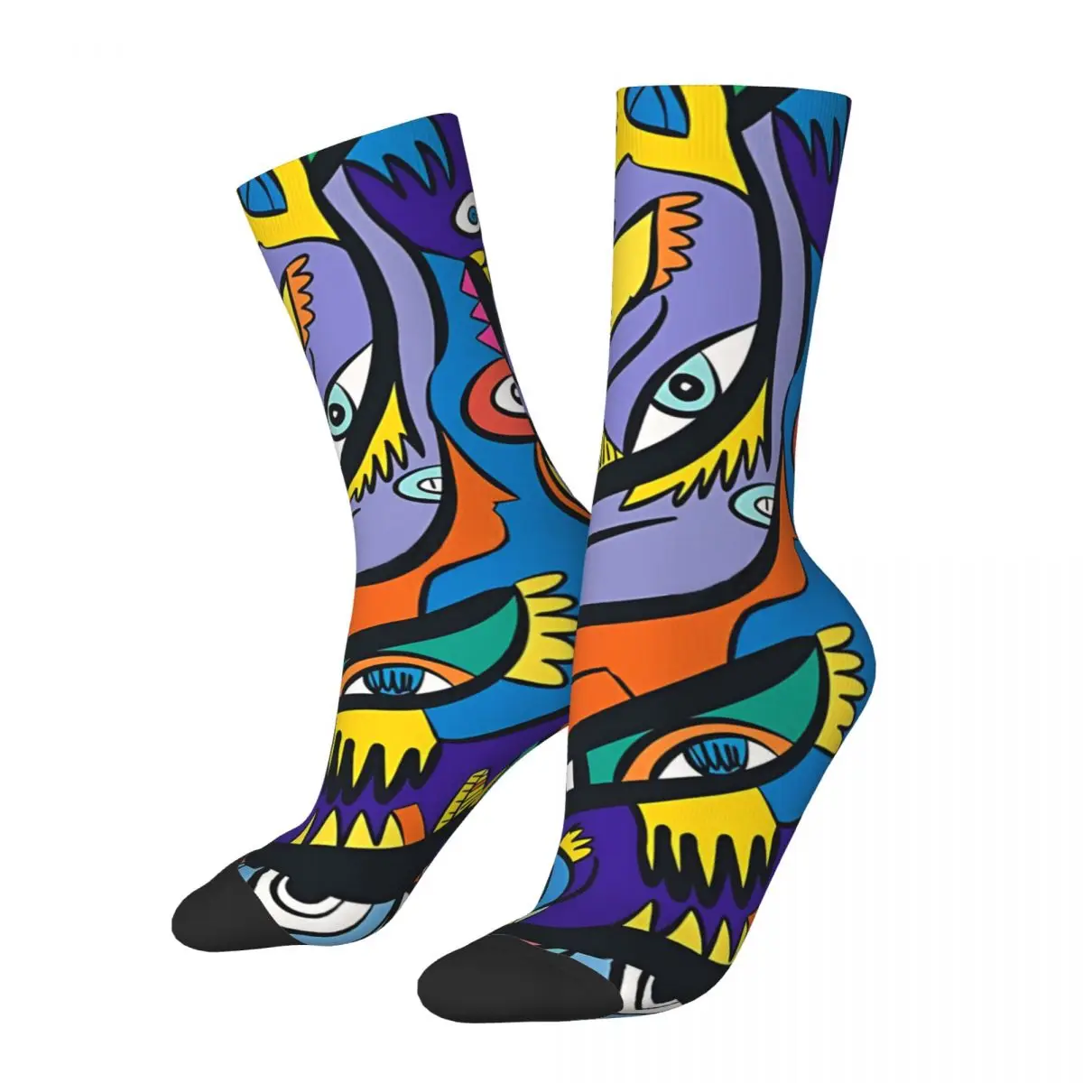 

Eye Pattern Aztec Mystic Graffiti Art Design By Emmanuel Signorino Men Women Socks Windproof Novelty Spring Stockings Gift