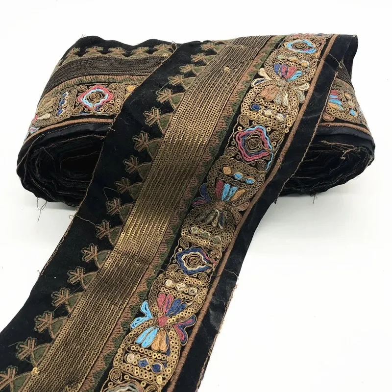 1 Yards Lace Ribbon African Fabric Sewing Applique Embroidered Lace Trim Hat Bag Clothing Accessories lace ribbon lace fabric lace sewing accessories lace sewing supplies lace accessories lace garment accessories lace decoration