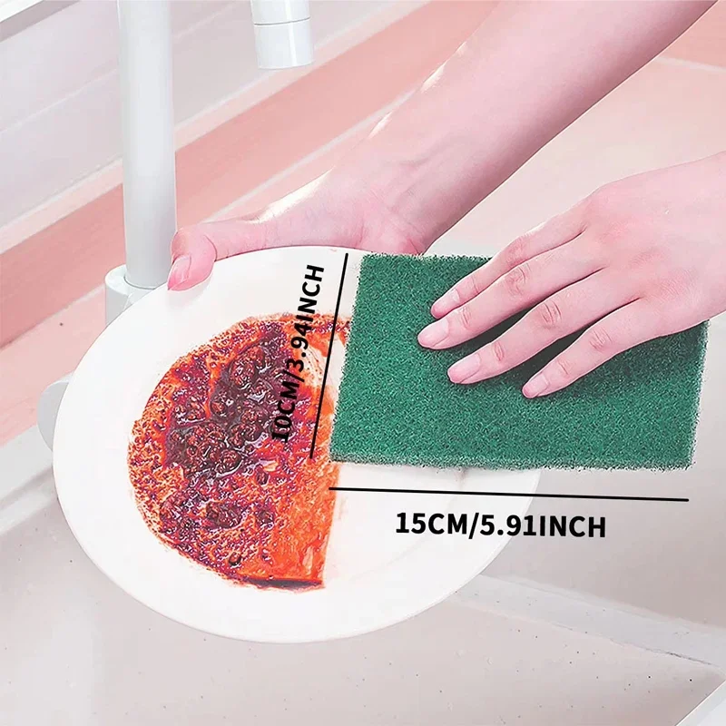 10/20/30-Pack Scrub Pads - Reusable Grease Cleaning Pads for Kitchenware, Non-Scratch Dishwashing & Pot Cleaning (Multipurpose)