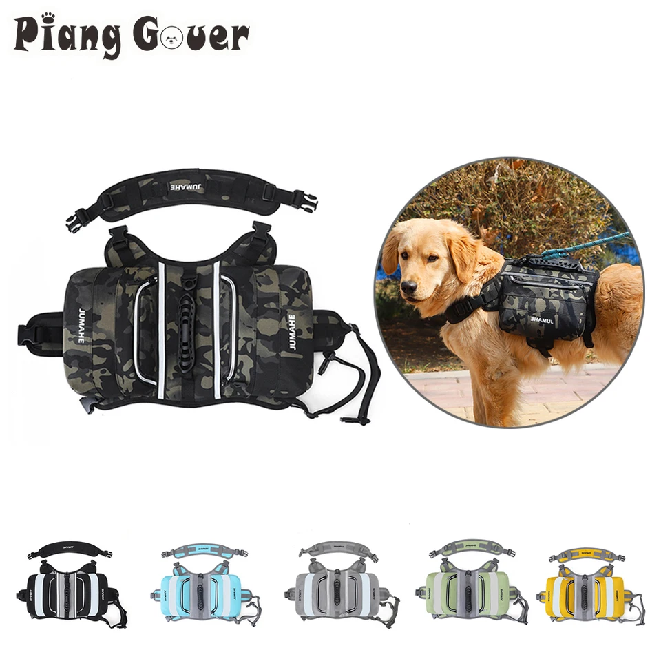 Borsa Da Sella Per Cani Impermeabile - Zaino Rete Per Ciclismo, Tracolla Regolabile, Riflettente - Taglia L - Foto 6