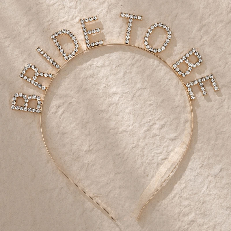 Alphabet hair bands Birthday Bride Masquerade Bridal Headdress Women Alloy Hair Accessories Hair Jewelry Headpiece Headwear Gift bridal hair accessories hair accessories