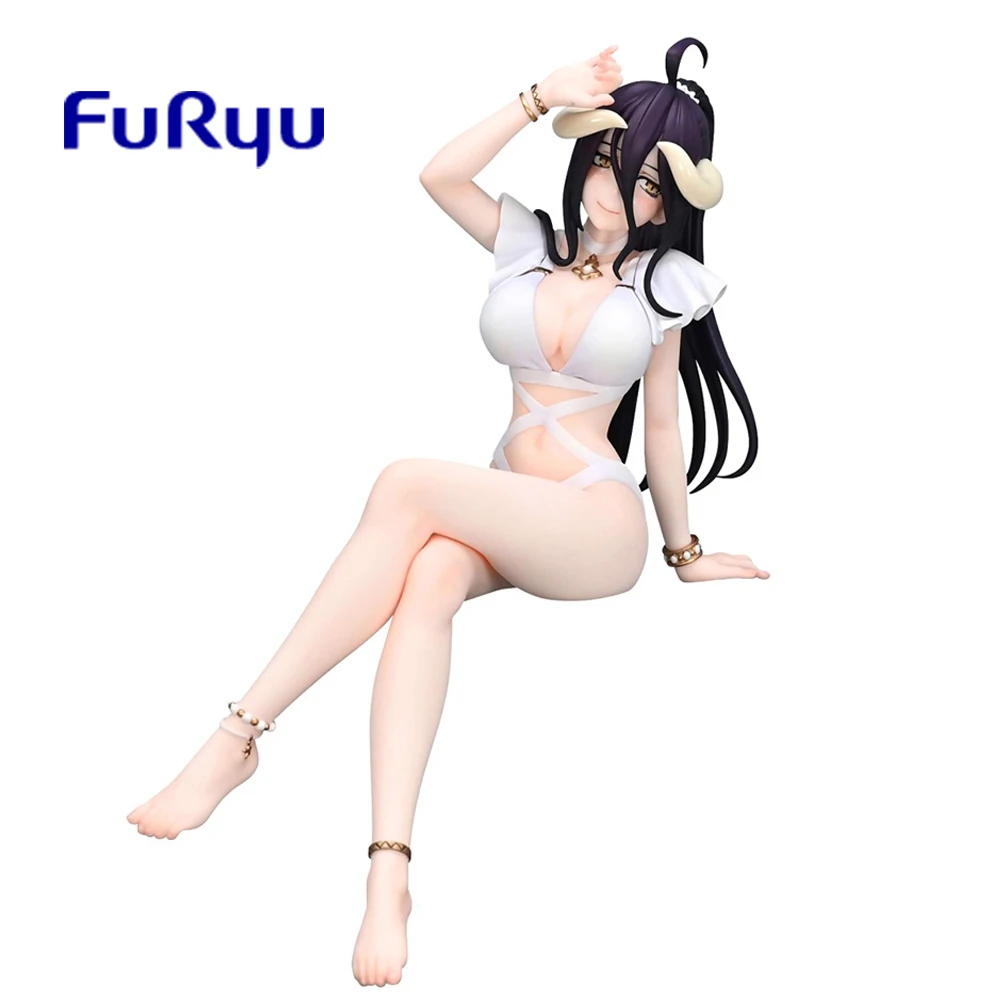 

Оригинальный FuRyu Overlord Albedo Mizugi Ver. Фигурка лапши фигурка аниме модель кавайная Кукла Коллекционные игрушки 16 см