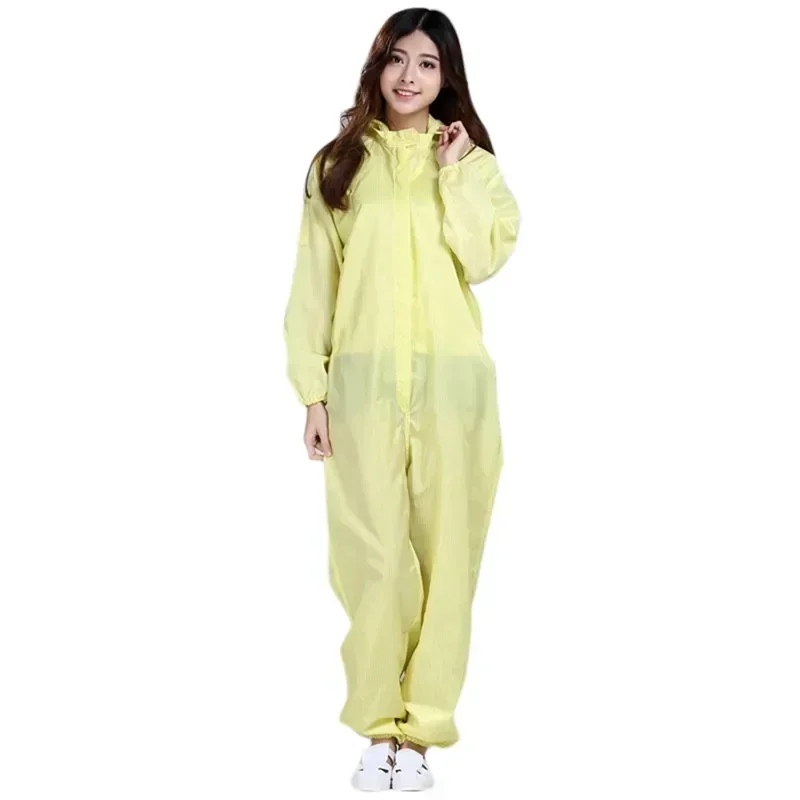 

Suits Plus Male Protection Hooded Jumpsuit Workshop Overalls Female Anti-static Clothes Dust-free Size Factory Work Washable