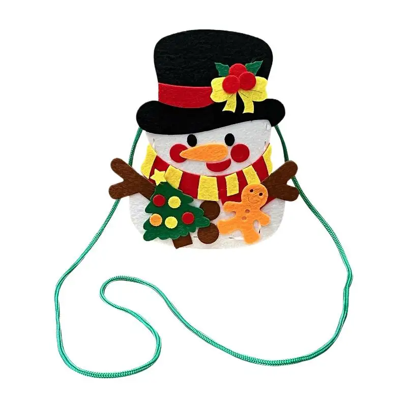 Christmas Theme DIY Handmade Shoulder Bag Handbag Sewing Creative Art And Handmade Activities Gifts Children's Handmade Toys