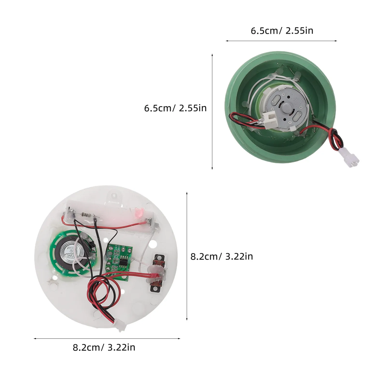 스노우 글로브 모터 베이스 교체 100mm 유리 글로브 전기 플레이크 무빙 모션 저소음 작동 LED 조명 음악 DIY