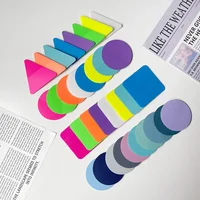 8/10Packs Transparent Sticky Notes Colored Book Tabs Sticky Notes Writable Index Tabs Memo Stick Firmly for Reading Annotate 1