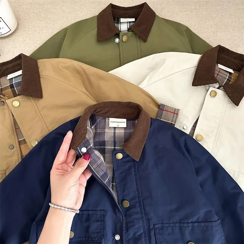 Kids Jackets Kids Coats Fashion Baby Girl Boy Cargo Trench Jacket Infant Toddler Child Patchwork Coat Spring Autumn Child Dust Coat Baby Clothes 1-10Y
