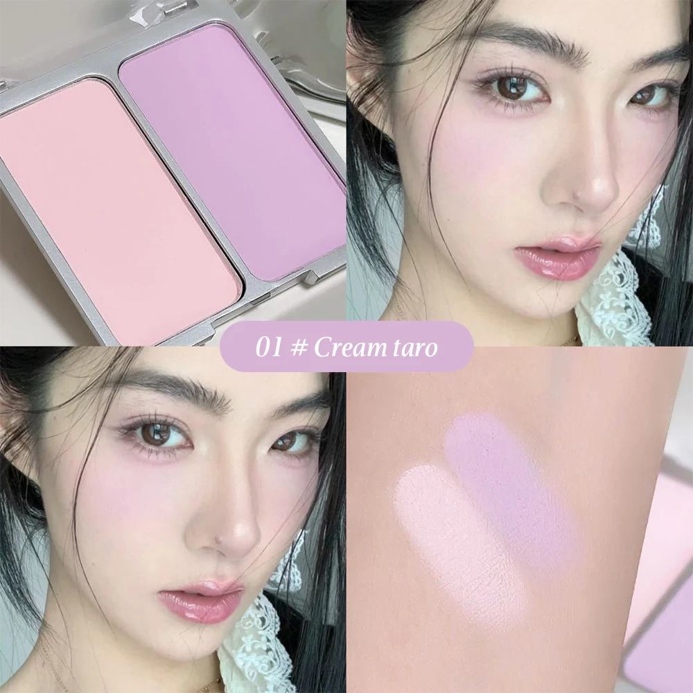 SWEETMINT Two-color Blush Matte Brightening Low Saturation Shrinking And Expanding Natural Two-in-one Blush 6