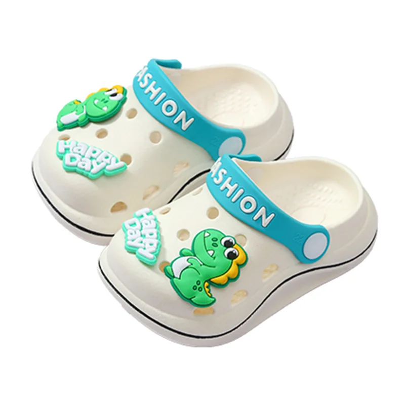 Cartoon Dinosaur Kid Slippers Boys Summer Beach Sandals Girl Home Slipper Toddler Anti-Slip Indoor Kids Garden Shoes Girls Shoes