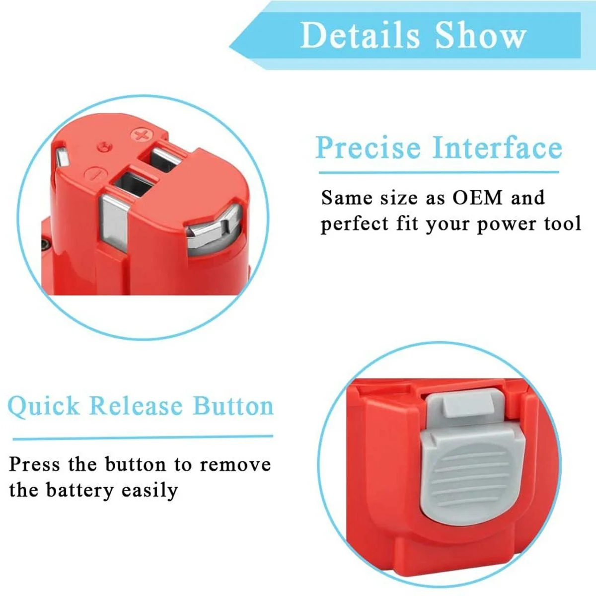 Replacement Battery for Makita 12V 3.0Ah/4.0Ah NiMH Rechargeable Power Tools, power tool battery