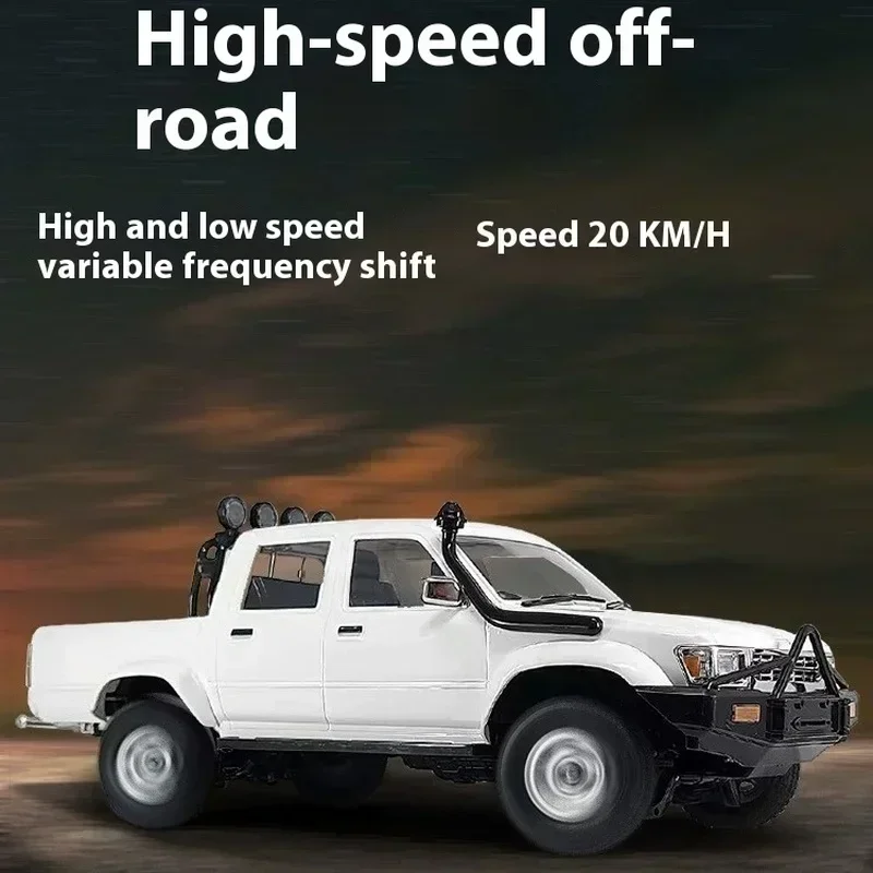 제어 가능한 LED 조명 전기 장난감 오프로드 차량 모델, Wpl D64/d64-1 1:16 Hailax 2.4g 4wd 리모컨 픽업 트럭