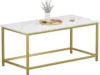 Faux Marble Coffee Table Simple Modern Rectangular Coffee Tables Open Design Minimalist Center Table for Living Room Office 1