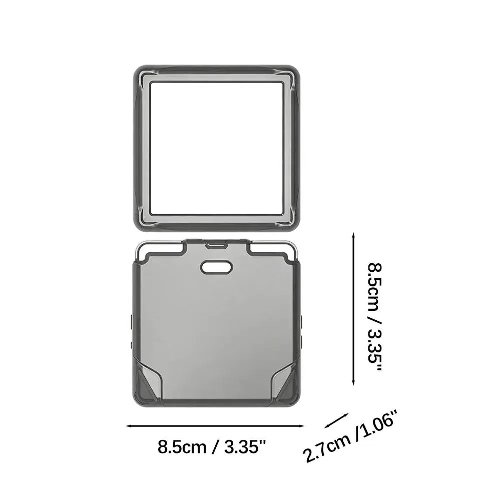 Enhanced TPU Protective Case for Handheld Game Console - Shockproof Clear Shell with Screen Rotation Feature