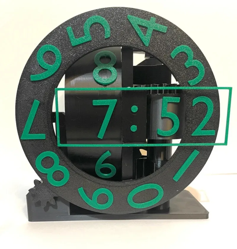 Home Modern Creativity Clock 3D Printed Living Room Bedroom Home Decoration Desktop Ornaments Gift Ideas Ornaments Table Clocks