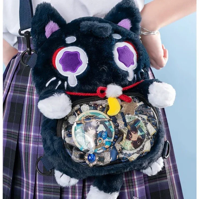 

Аниме игра Genshin Impact Косплей Лолита девушки Itbag Balladeer Kawaii Животные Плюшевый мягкий рюкзак смешные сумки бумажник Декор подарок