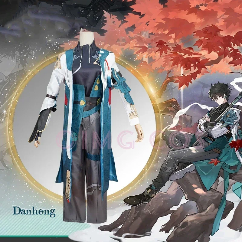 

Костюм для косплея Danheng, карнавальный парик, парик, искусственная игра