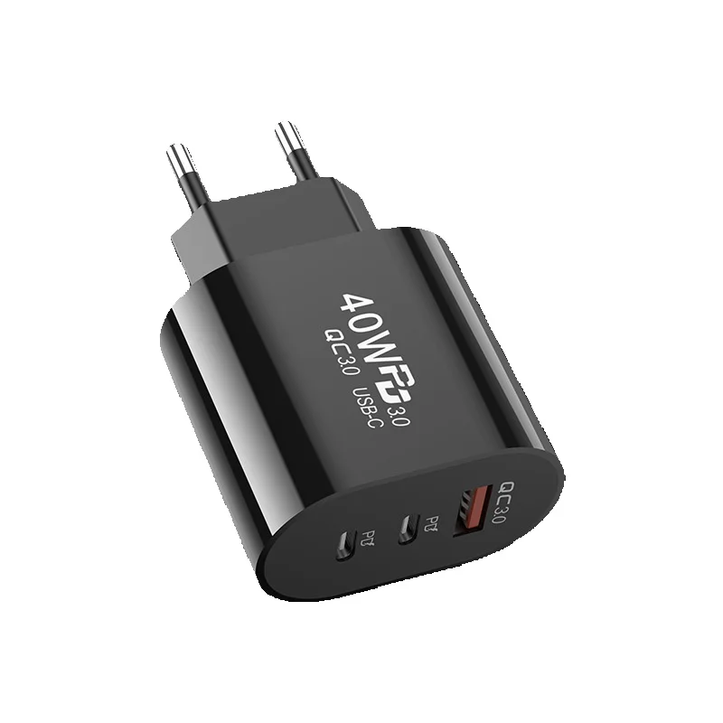 syct US Android Phone Charger Compatible With Huawei Iphone Three-Port Fast EU Standard Dual-Port 5V2A Charging Head PD_voghion.com