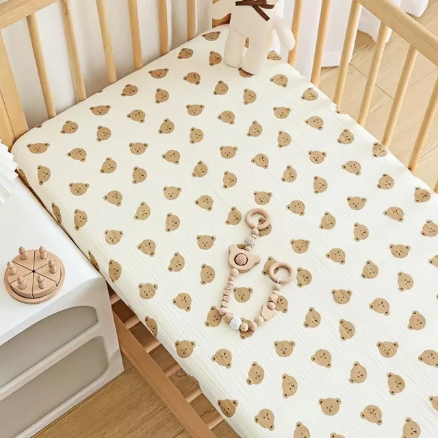 Draps de berceau pour bébé, 1 pièce, pour garçons et filles, drap-housse pour berceau Standard et matelas pour tout-petits, drap de bébé en microfibre Super douce 1