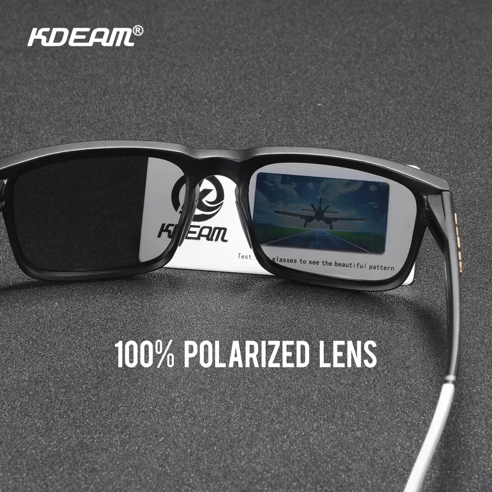 Polarized Sunglasses KDEAM Men's Fishing Lifestyles Mirrored Color Blocking for Women with Box