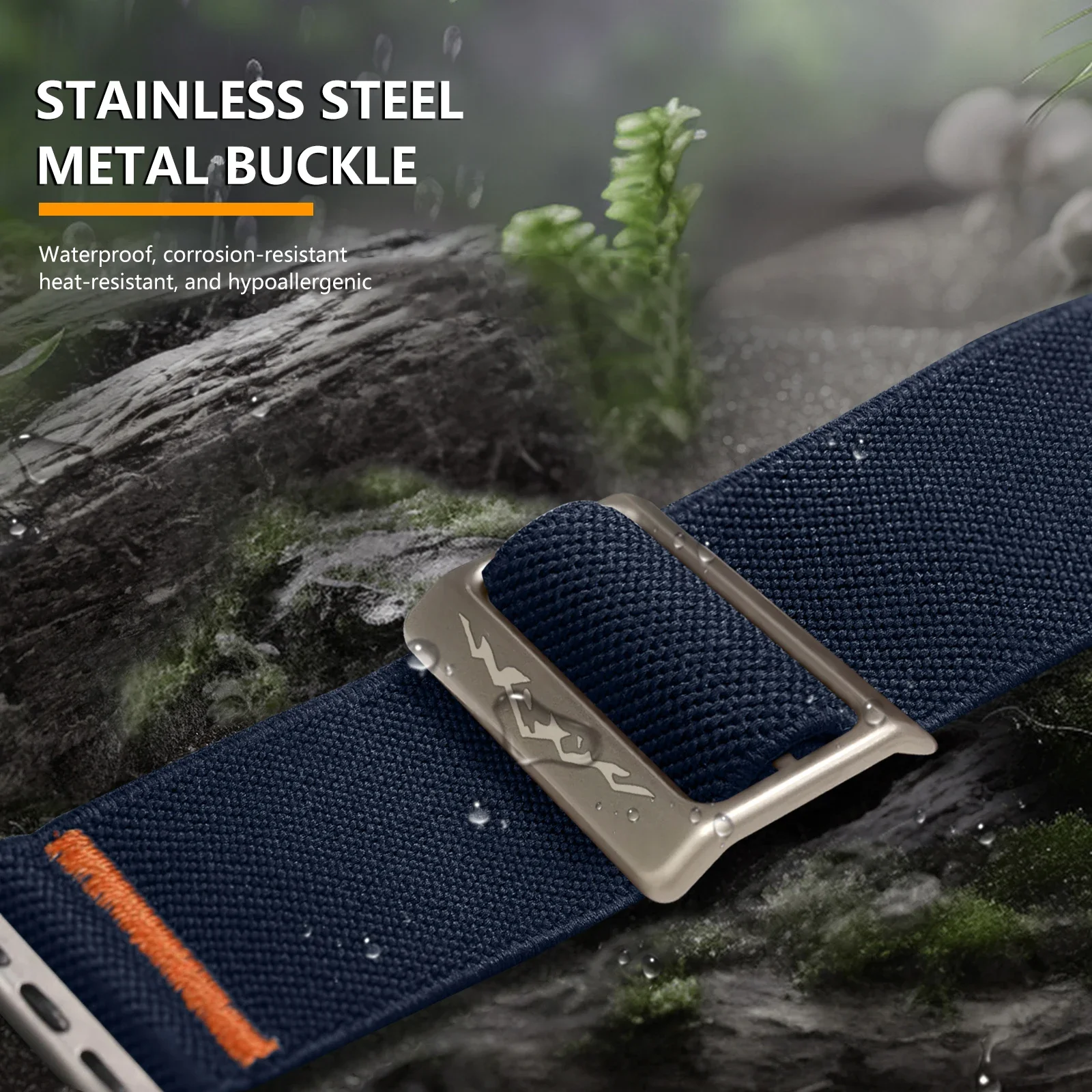 애플 워치 밴드용 나일론 스트랩, 아이워치 시리즈 9 8 7 SE 울트라 2 팔찌, 44mm, 45mm, 49mm, 40mm, 41mm, 한국 시계 밴드 액세서리