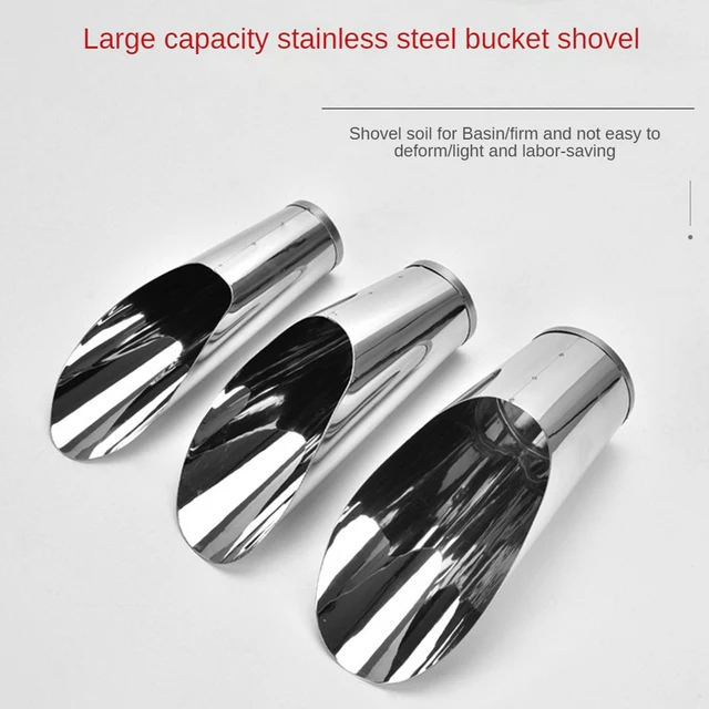 Rozsdamentes Acél Hordó Lapáthús Húsos Vödör Lapáttermék Virág Ültetési Lapát - Image 2