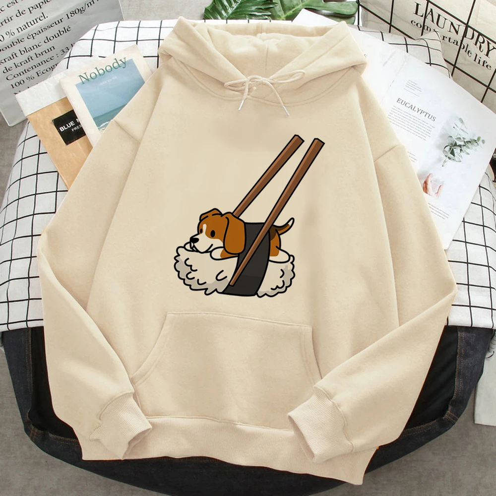 

Beagle hoodies women vintage sweat y2k long sleeve top Korean style Hood sweater female Korean style sweater