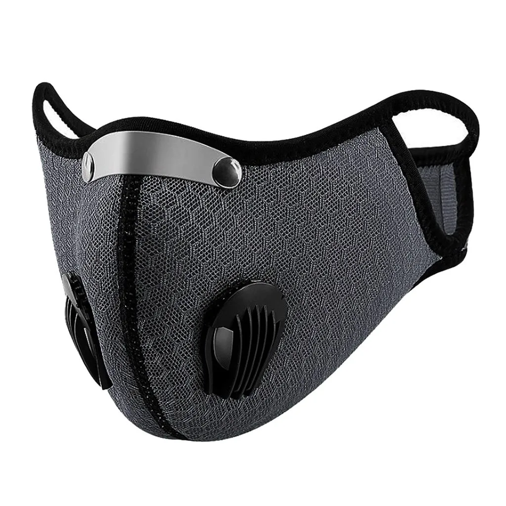 Half Face Reusable Respirator Activated Carbon Outdoor Cycling Mask With 1 Filters 1 Mask Filter