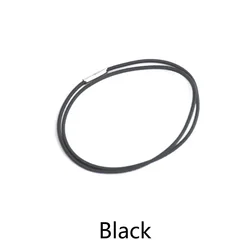 Refillable Travel Notebook Bands - Set of 10 Elastic Strap Connectors for Journals and Planners (Black)
