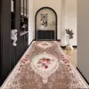European Style Floral Carpets Corridor Hallway Longe Area Rugs Stairway Runners Customizable Floor Mats Home Porch Entry Doormat 1